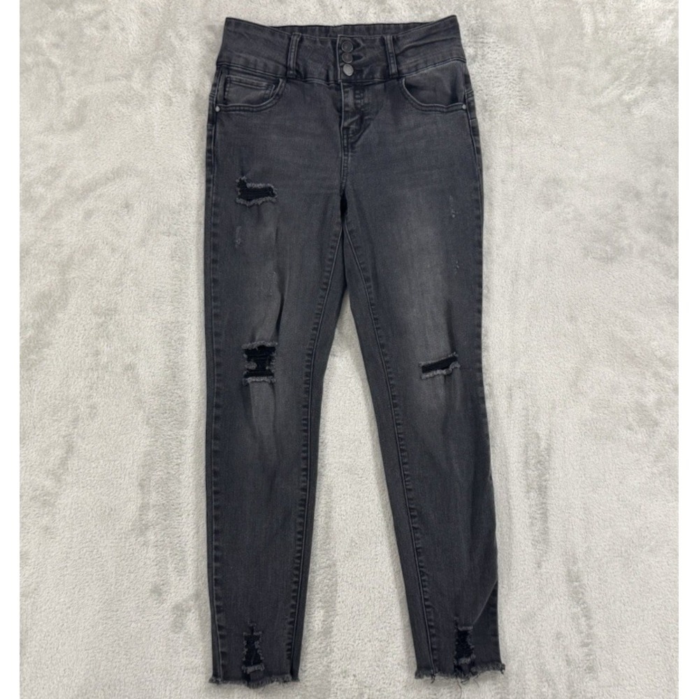 Black‎ Label Jeans Womens 9 L28 Rayon Blend Gothic Punk Grunge Skinny Stretch